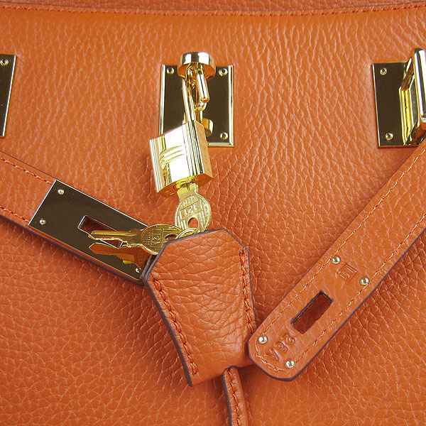 Replica Hermes Jypsiere Fjord Leather Messenger Bag Orange H6508 - 1:1 Copy - Click Image to Close